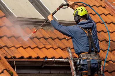 Démoussage et hydrofuge de toiture à Vernassal